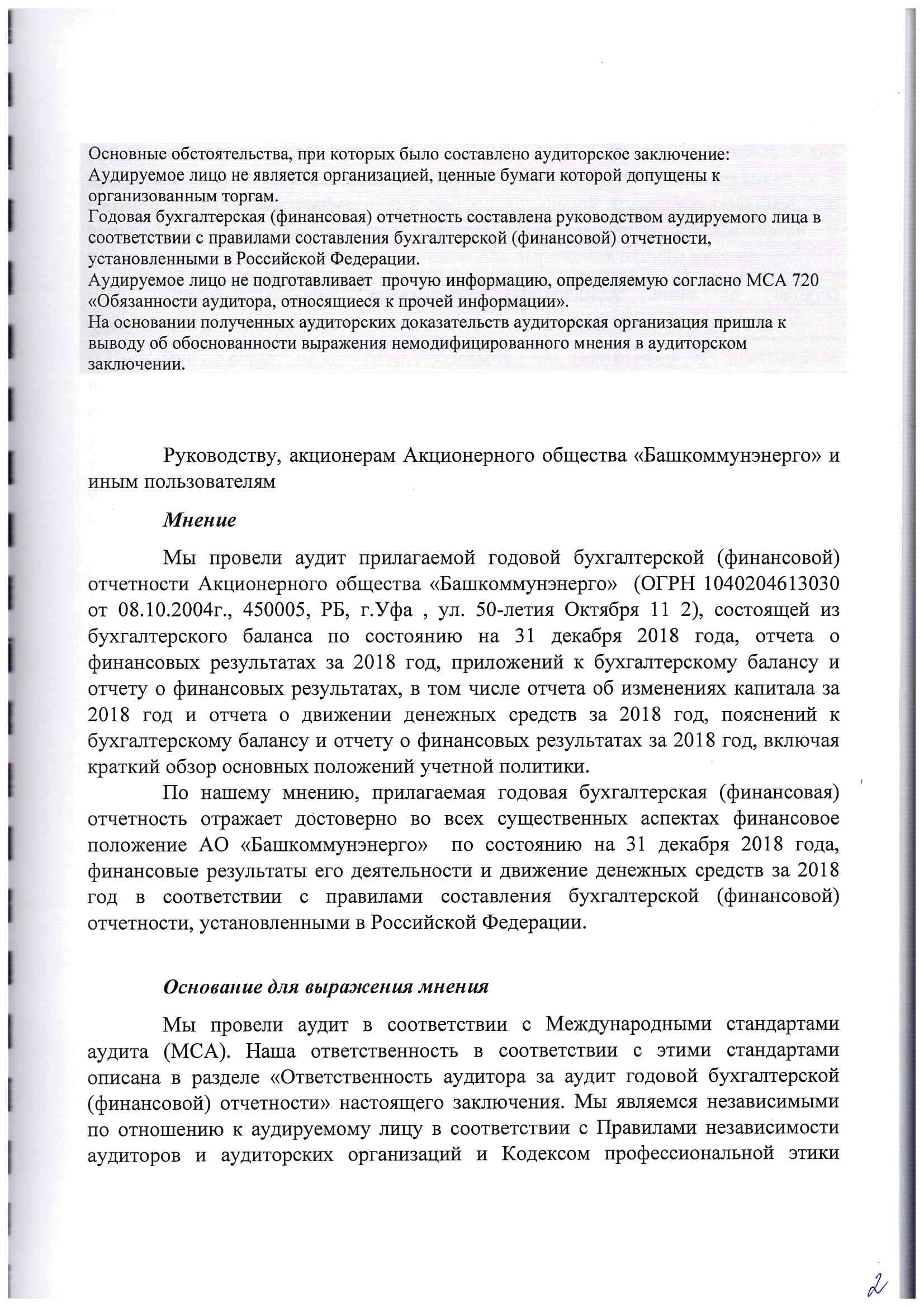 Аудиторское заключение за 2018г-2